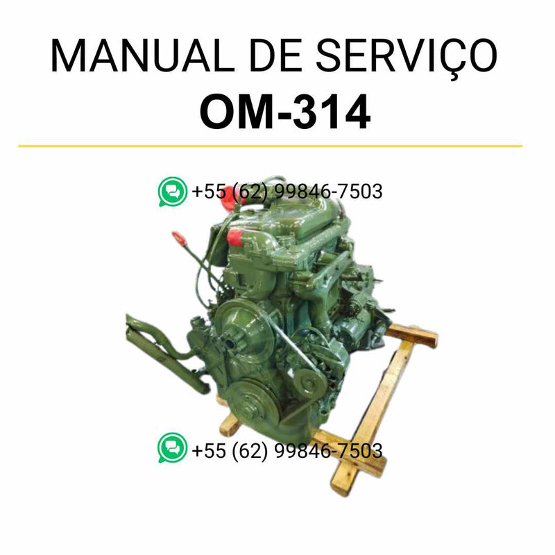 Manual de serviço dos motores OM-314 e OM-352 em PDF com instruções técnicas detalhadas, guias de reparo e manutenção completa