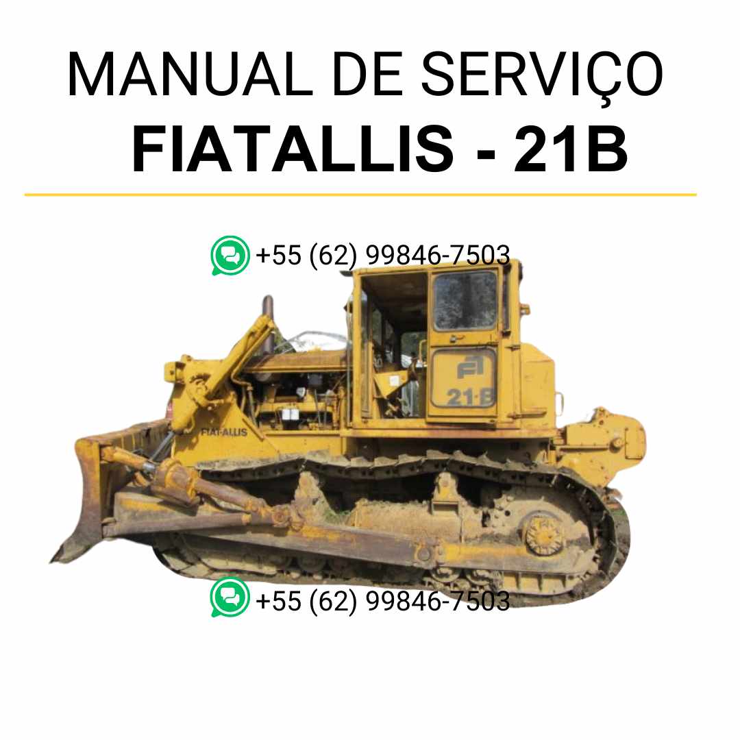 Manual de serviço da transmissão Fiatallis 21B em PDF, guia técnico detalhado com instruções completas de manutenção e reparos
