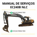 Manual de serviço de oficina Volvo EC240B NLC escavadeira em PDF com guia completo de manutenção, instruções técnicas e procedimentos de reparo