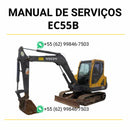 Manual de serviço de oficina Volvo EC55B mini escavadeira em PDF com instruções detalhadas, guia de manutenção e orientações técnicas para reparos