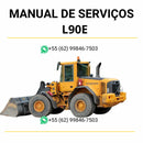Manual de serviço Volvo L90E carregadeira em PDF com esquemas elétricos, diagramas técnicos e instruções completas de manutenção.