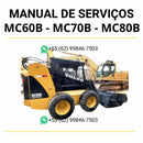 Manual de serviço de oficina Volvo MC60B, MC70B, MC80B, MC90B e MC110B em PDF, com orientações técnicas completas para manutenção