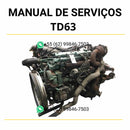 Manual de serviço de oficina do motor Volvo TD63 em PDF, com orientações completas para manutenção preventiva, reparos mecânicos e diagnósticos técnicos