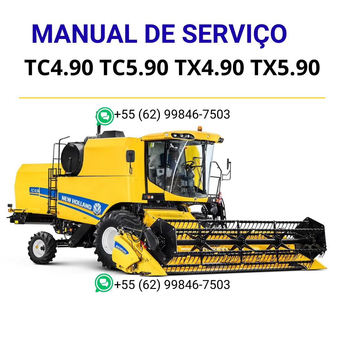 Manual de Servico Oficina TC4.90 TC5.90 TX4.90 TX5.90 Colheitadeira New Holland