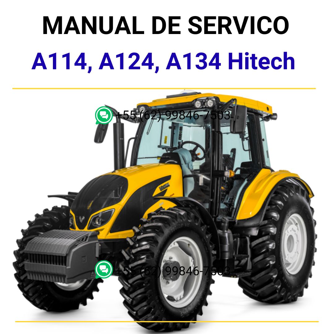 Manual de Serviço Valtra - A114, A124, A134 Hitech - 2017 - Trator