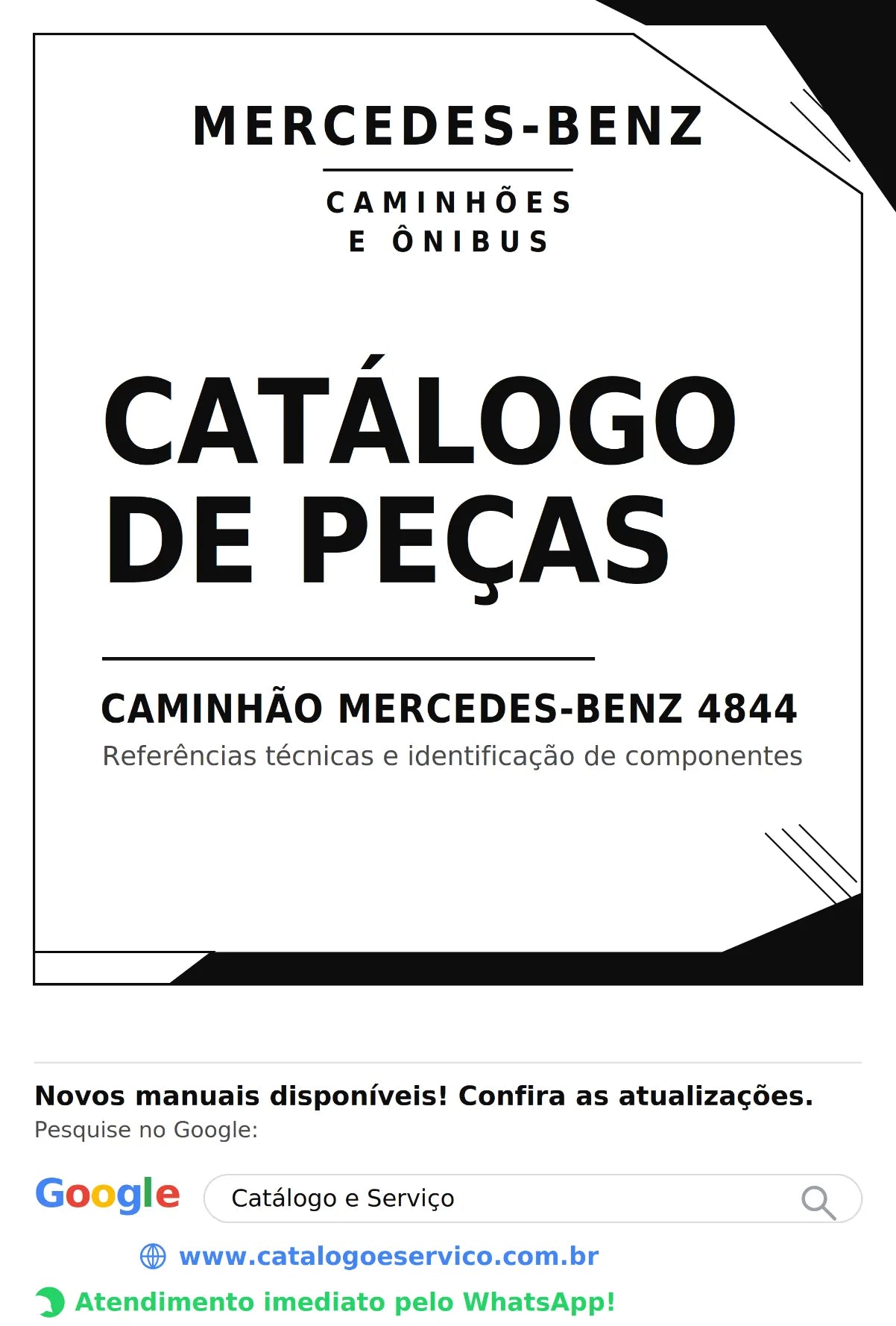 Catálogo de Peças Caminhão Mercedes-Benz 4844