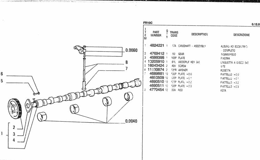 catalago de pecas retroescavadeira FR10C fiat allis