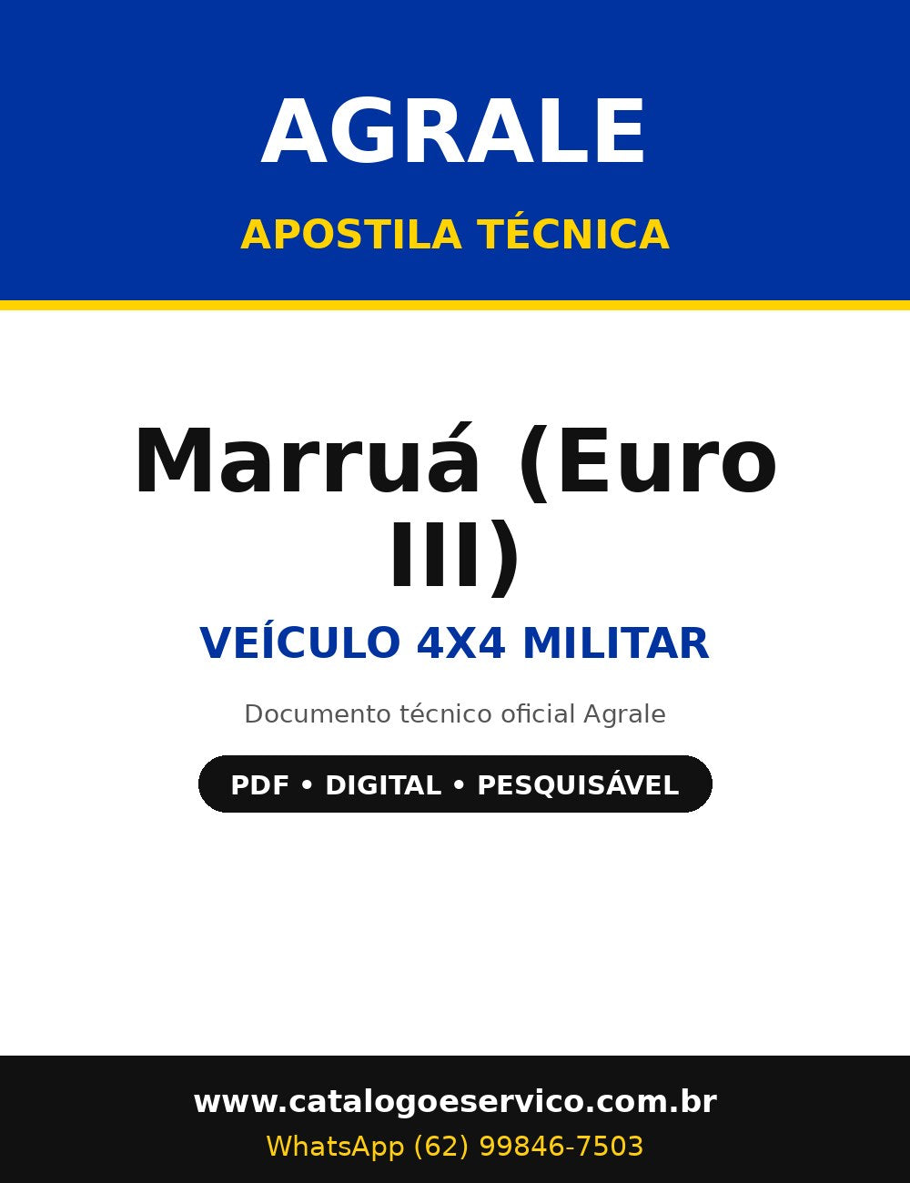 Apostila Técnica Agrale Marruá (Euro III) - Veículo 4x4 Militar