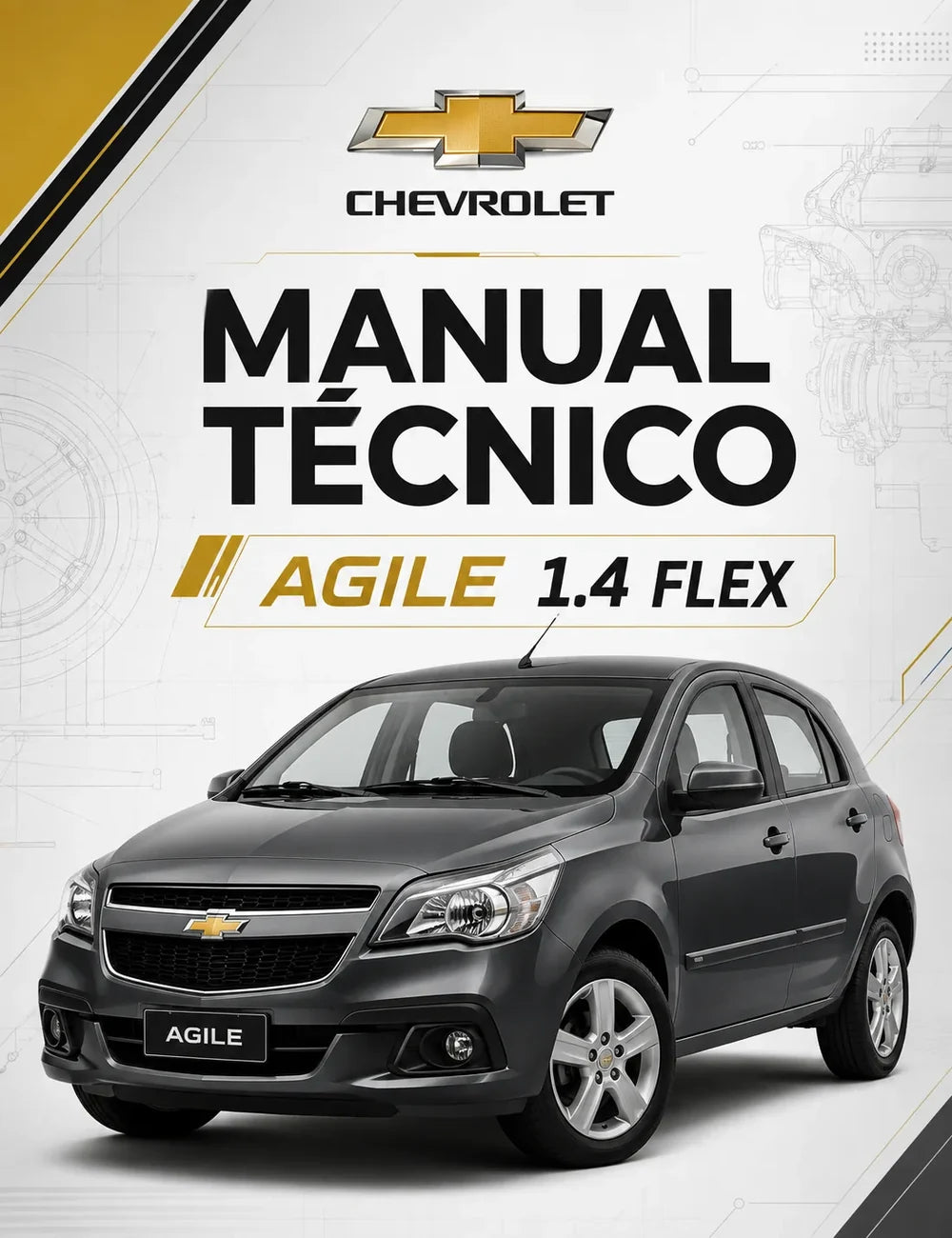 Apostila Técnica Chevrolet Agile 1.4 Flex — Injeção Multec (224 págs.) — capa