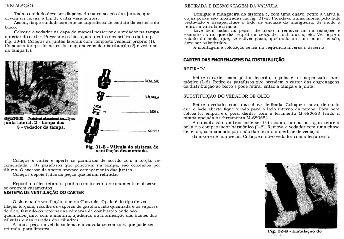 Página interna 2 — Apostila Técnica Chevrolet Motor Opala
