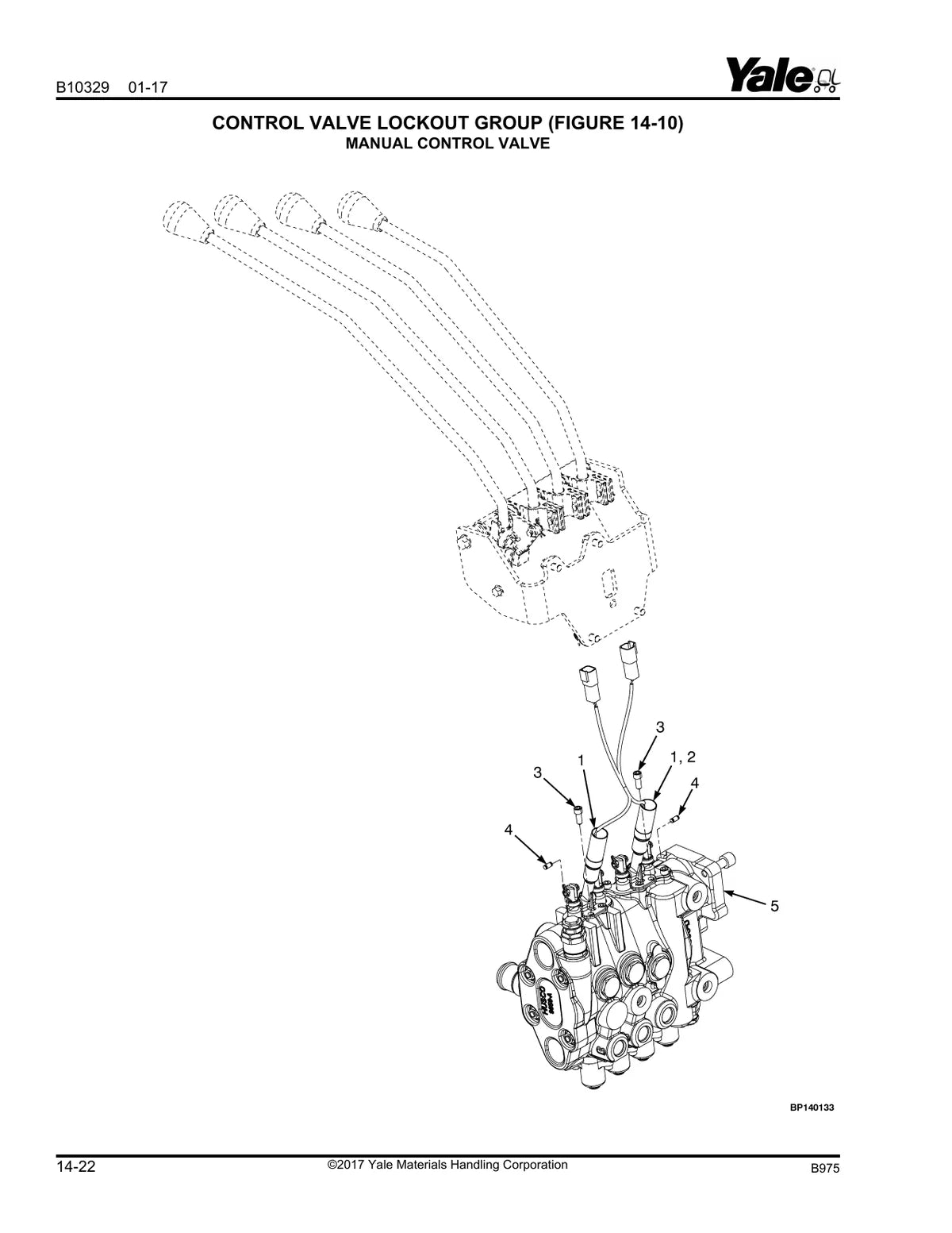 Yale Empilhadeira GLPGDP040VX, GLPGDP050VX, GLP GDP055VX, GLPGDP060VX, GLP GDP070VX (B975) — empilhadeira, vista explodida 4
