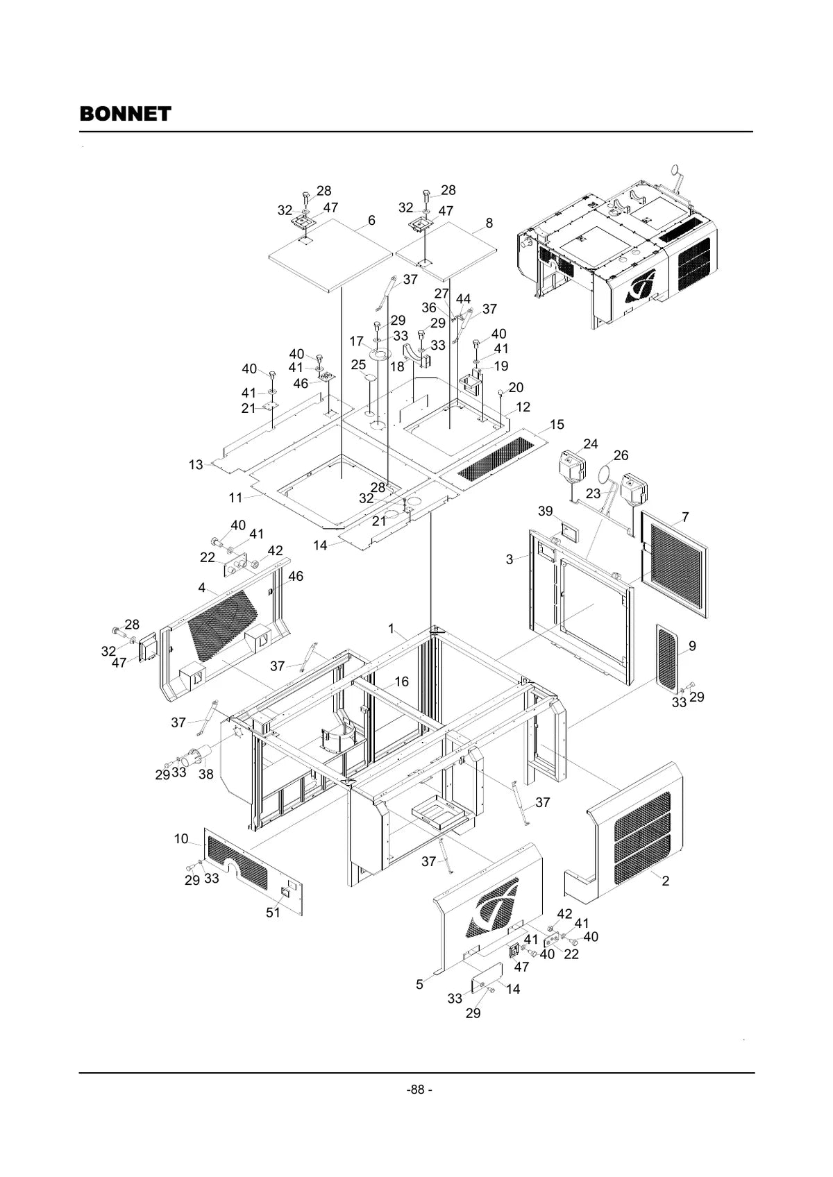 Everdigm Broca de Esteiras RD10 Series — perfuratriz, vista explodida 3