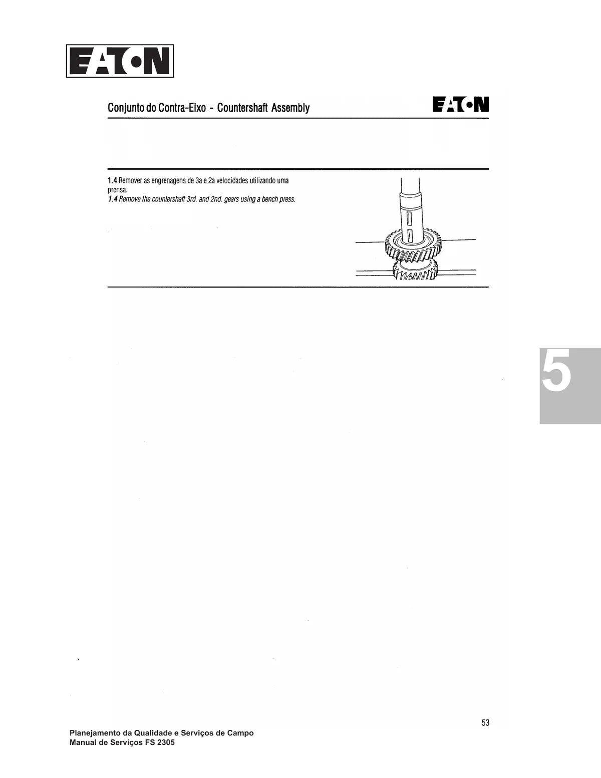 Eaton Caixa de Cambio FS2305C — transmissão, figura técnica 4