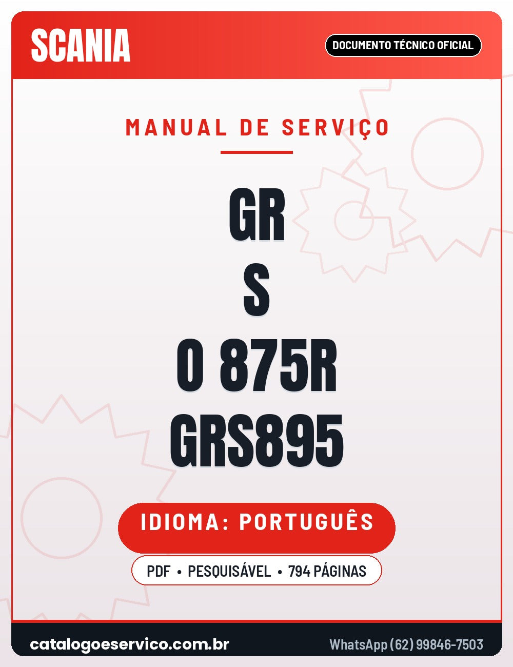 Manual de Serviço SCANIA GR S O 875R