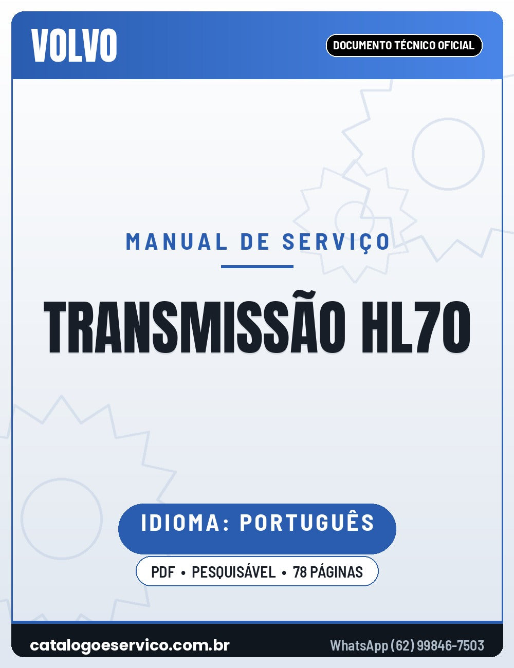Manual de Serviço VOLVO TRANSMISSÃO HL70