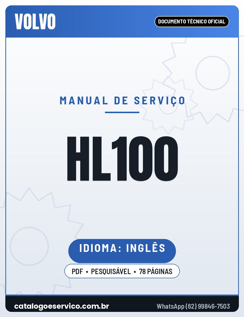 Manual de Serviço VOLVO HL100