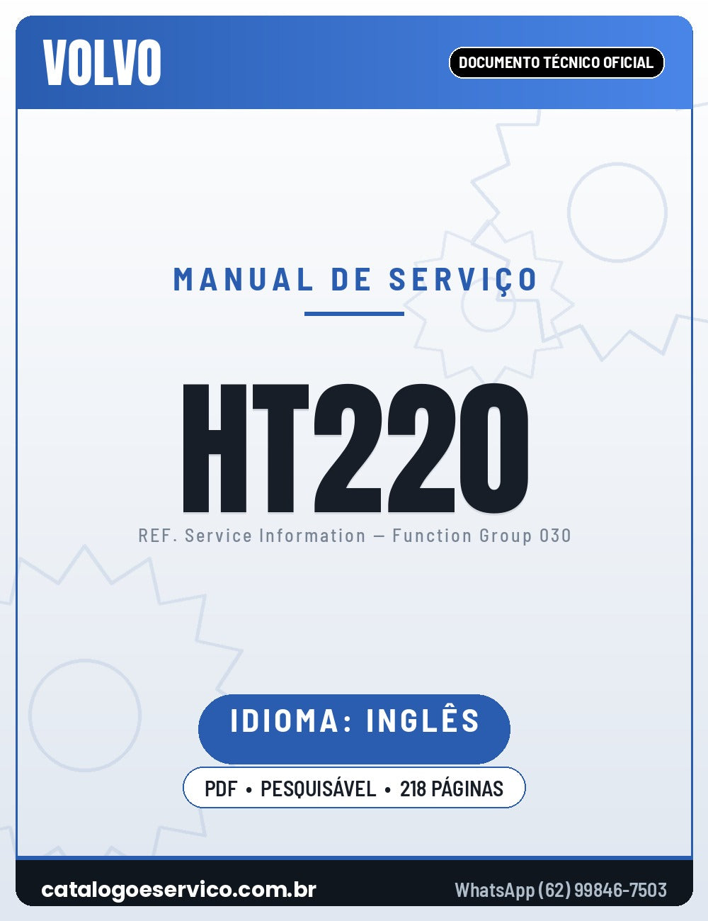Manual de Serviço VOLVO HT220