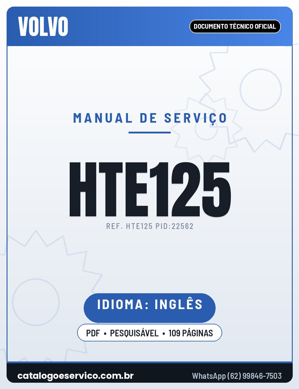 Manual de Serviço VOLVO HTE125