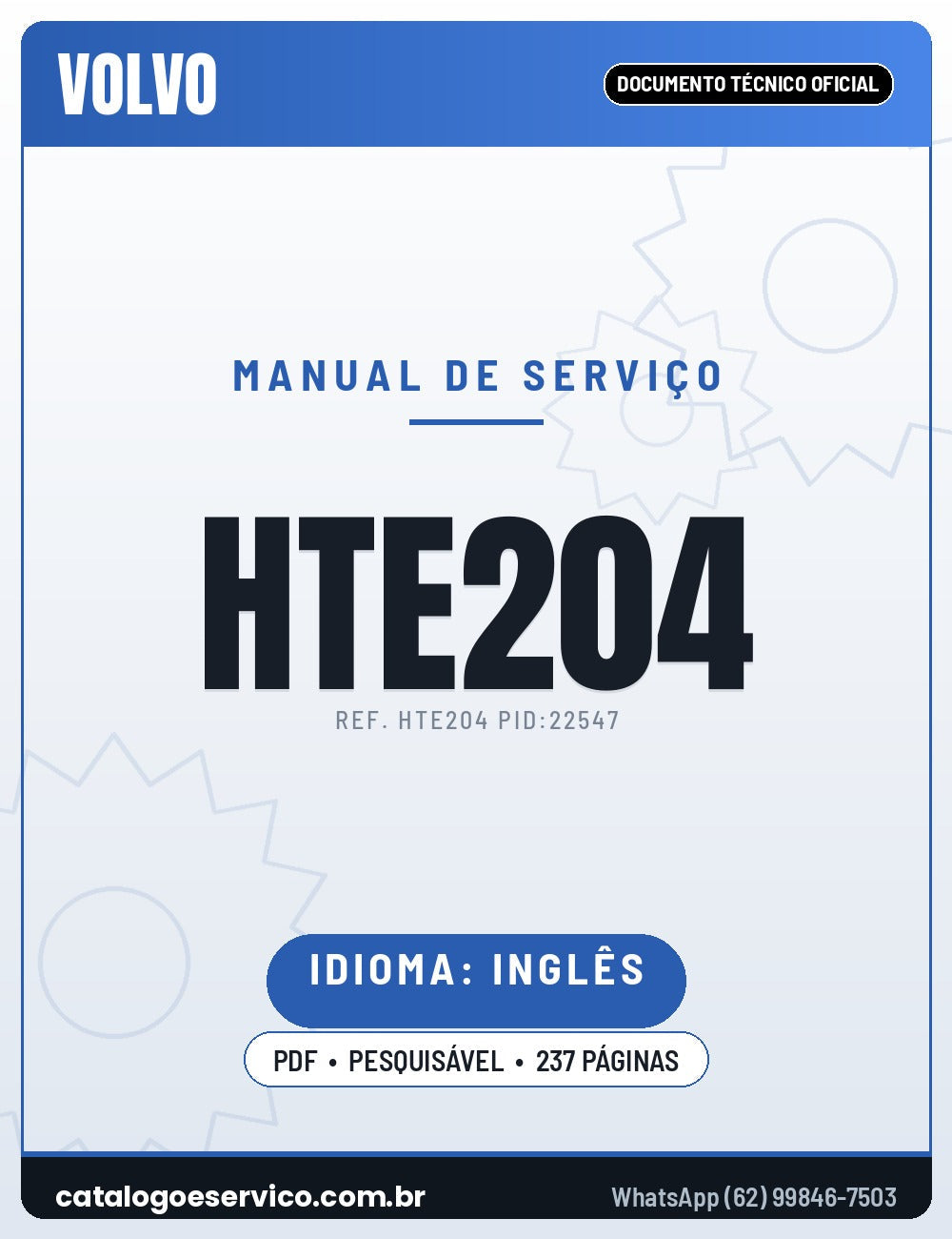 Manual de Serviço VOLVO HTE204