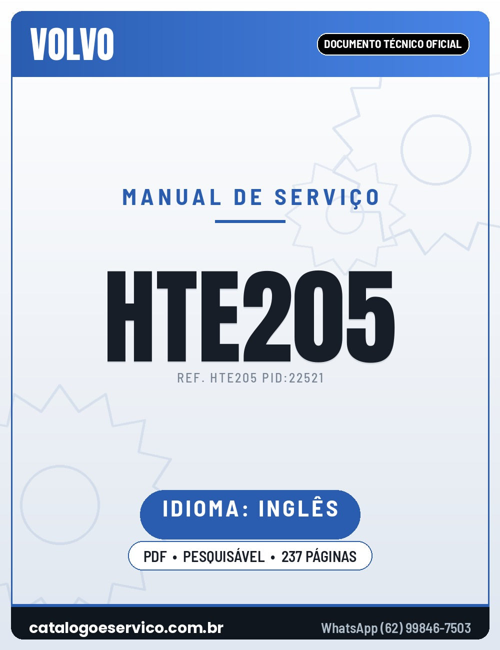 Manual de Serviço VOLVO HTE205