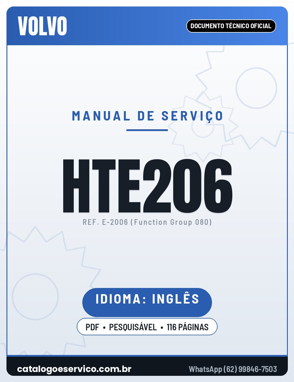 Manual de Serviço VOLVO HTE206