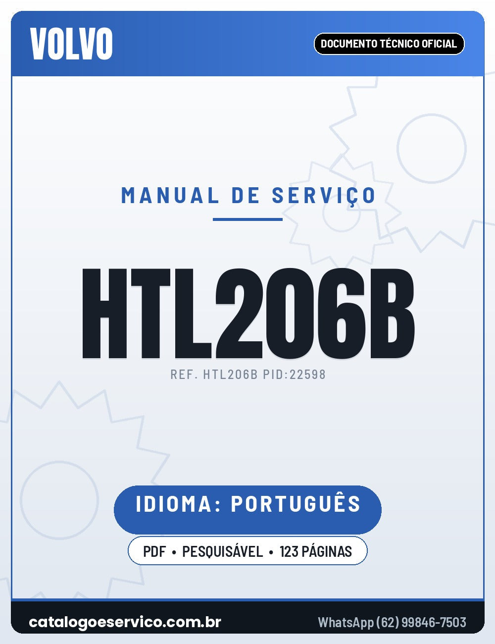 Manual de Serviço VOLVO HTL206B
