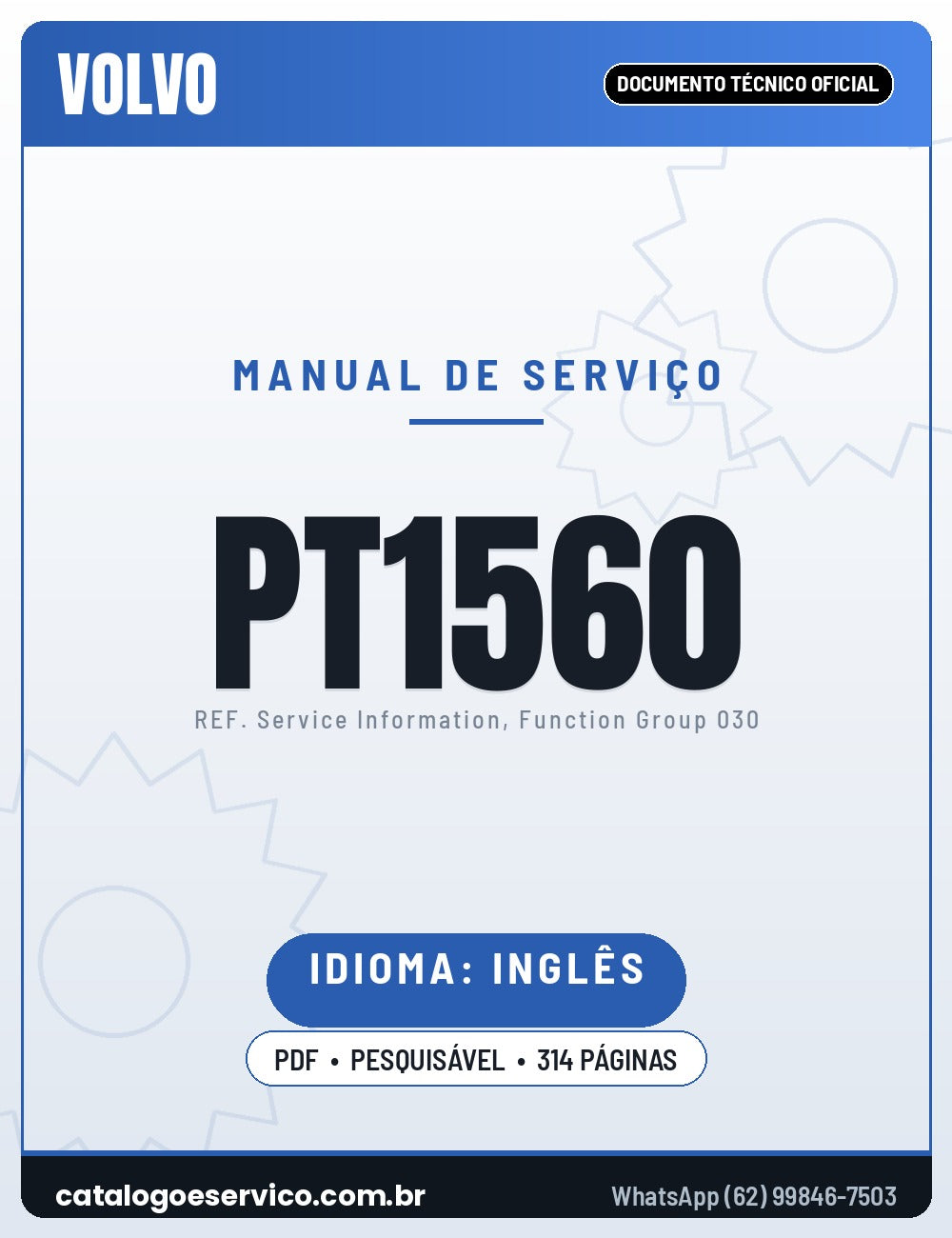 Manual de Serviço VOLVO PT1560