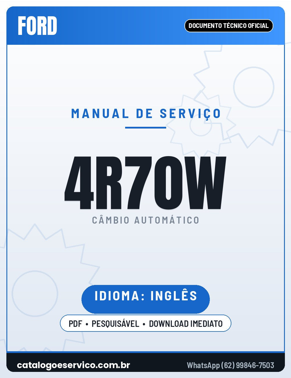 Capa - Manual de Reparação Ford 4R70W