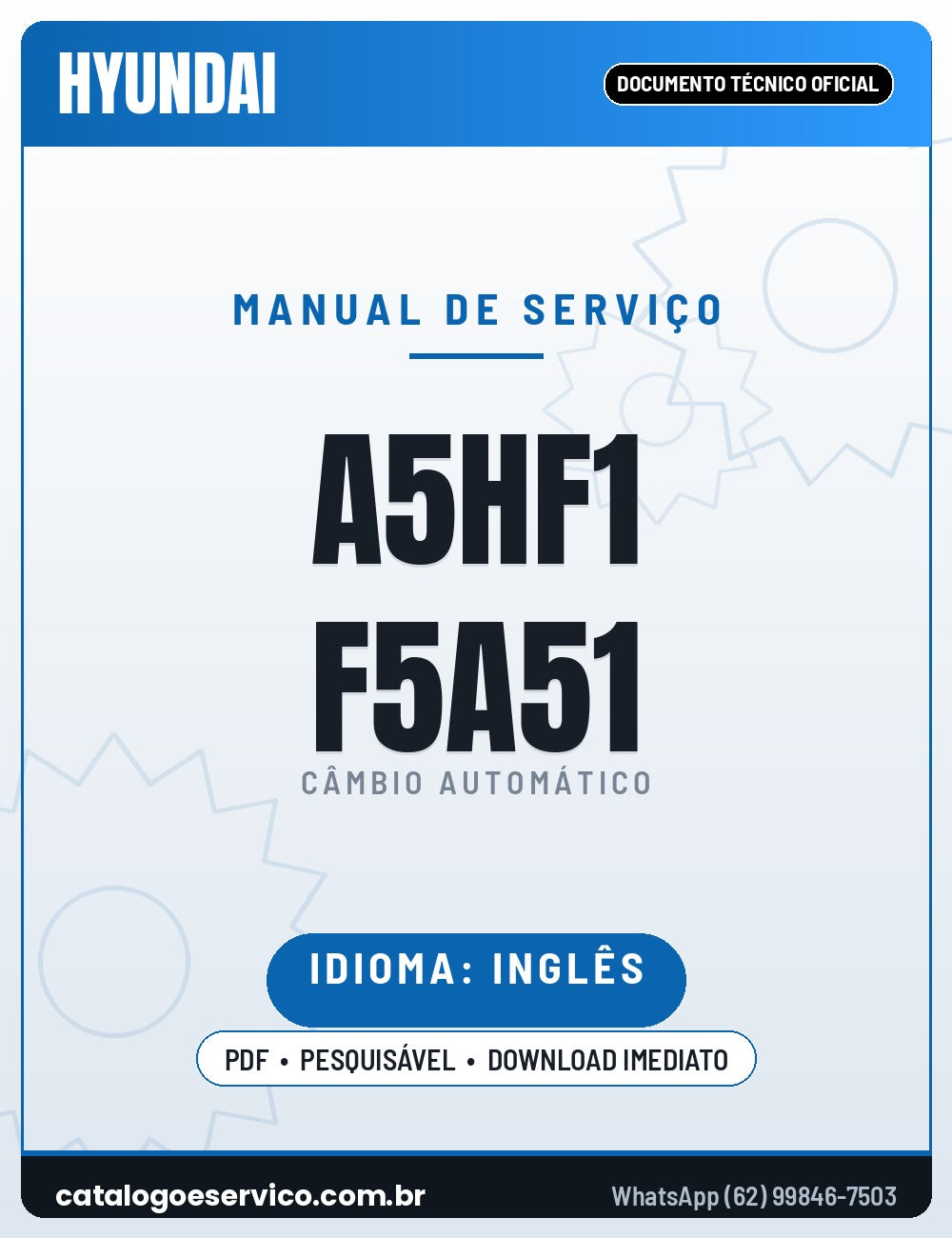 Capa - Informativo Técnico Hyundai / Kia A5HF1 / F5A51