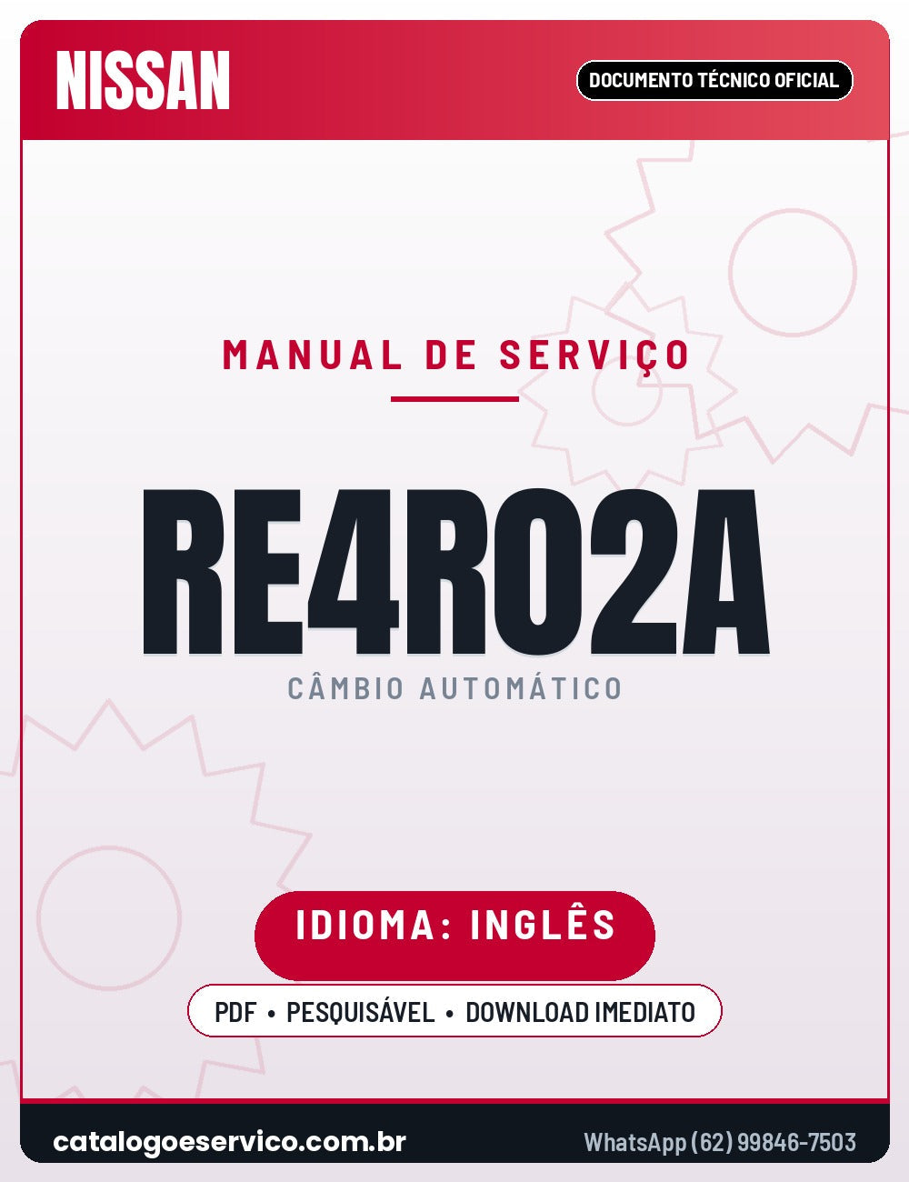 Capa - Manual de Reparação Nissan / Jatco RE4R02A