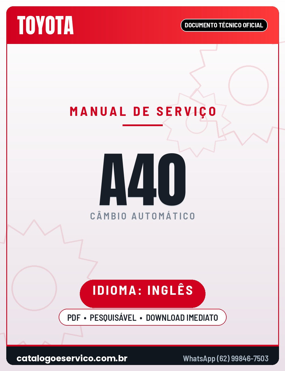 Capa - Manual de Reparação Aisin-Warner A40 / A43D / AW70 / AW71