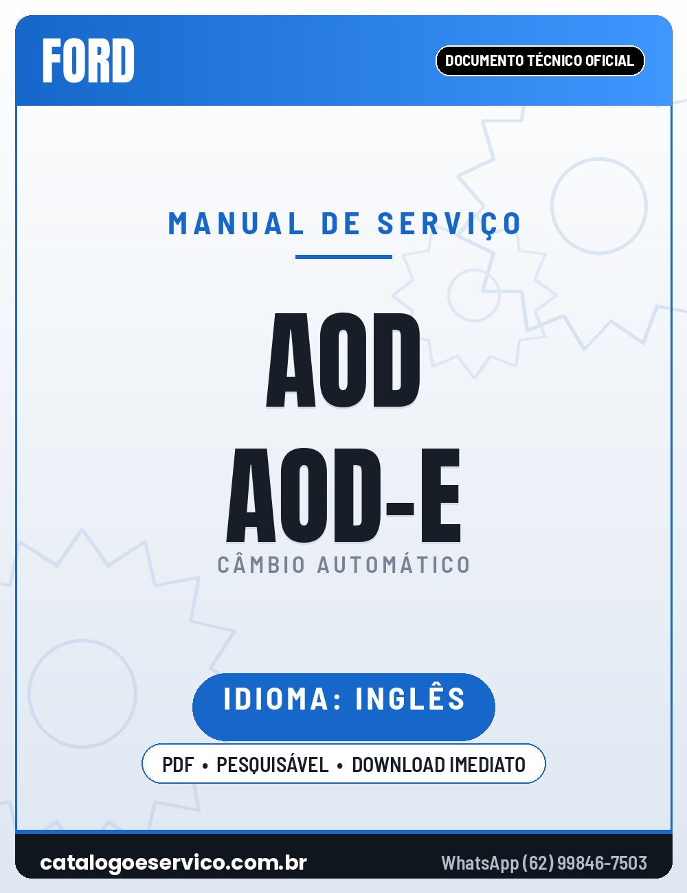 Manual de Serviço FORD AOD AOD-E