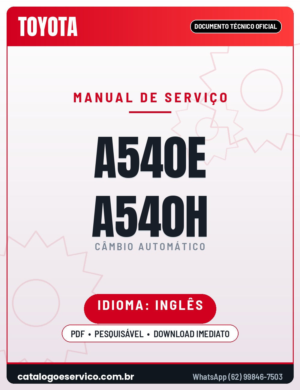Manual de Serviço TOYOTA A540E A540H