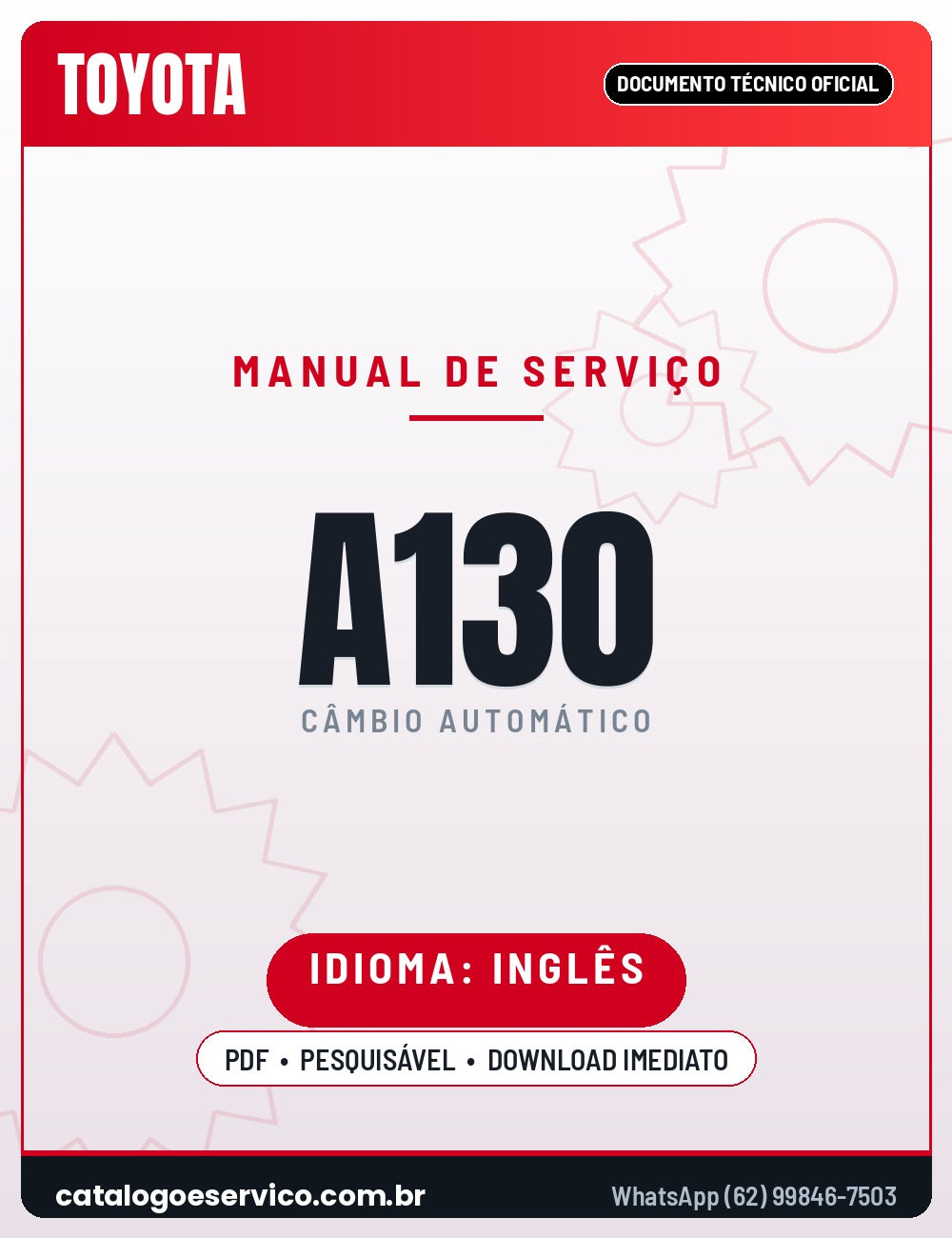 Capa - Manual de Reparação Toyota (Aisin) A130 / A131 / A132