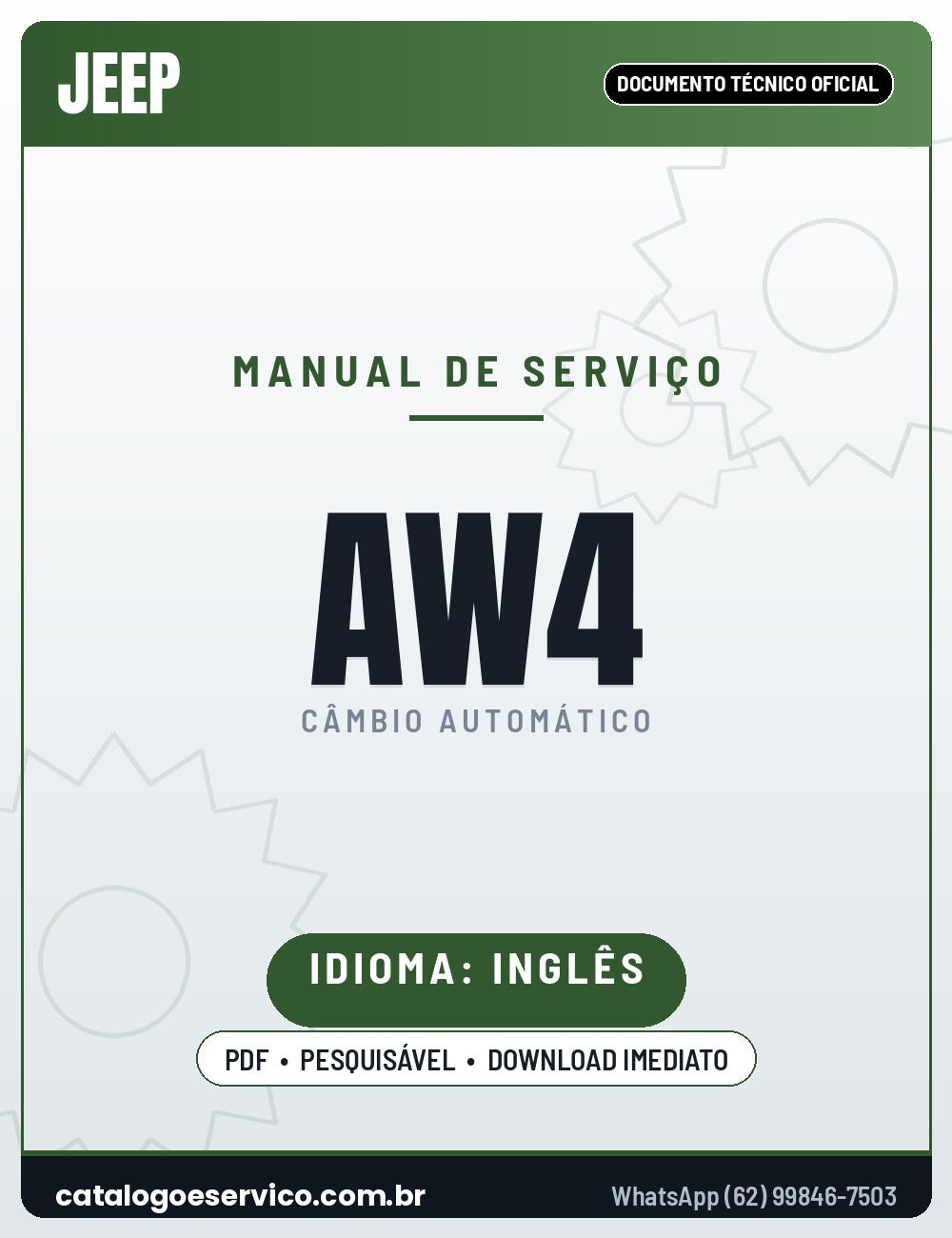 Capa - Manual de Reparação Aisin-Warner AW-4