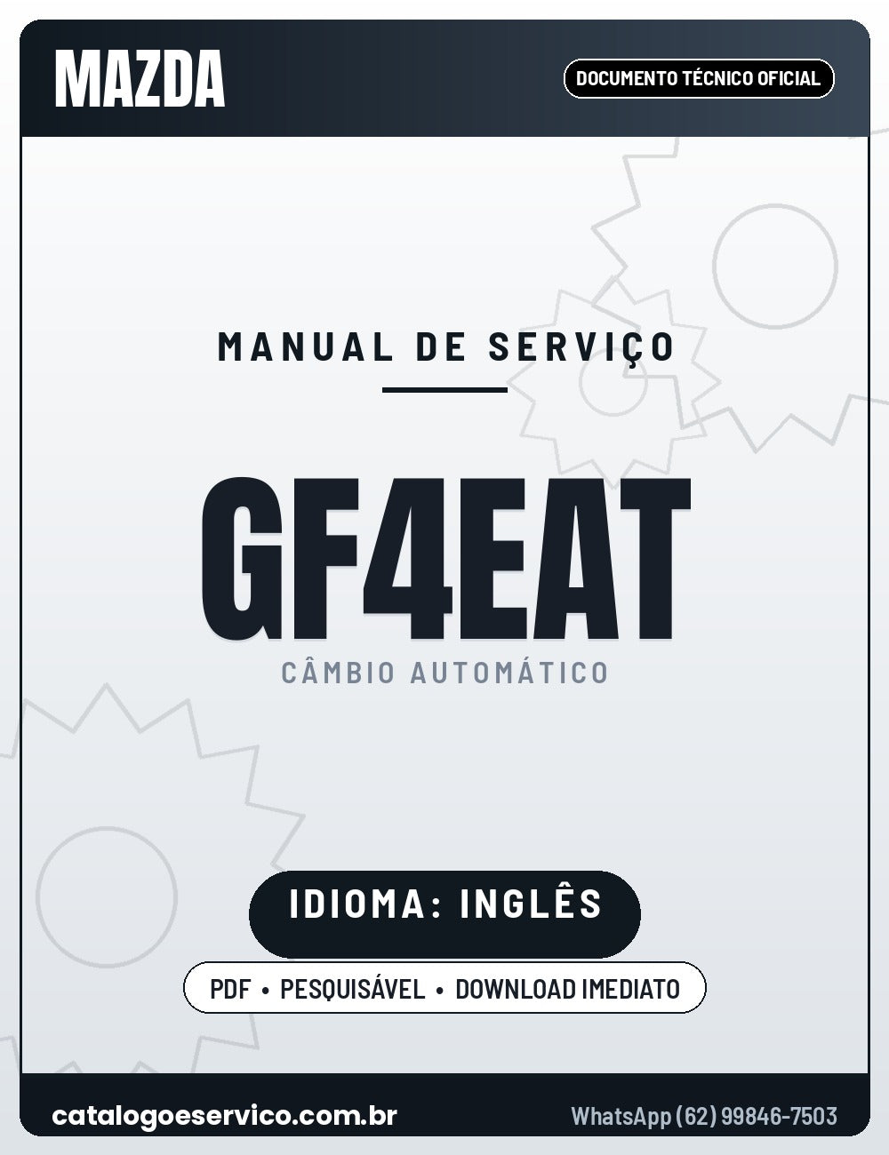 Capa - Manual de Reparação Mazda / Ford GF4EAT