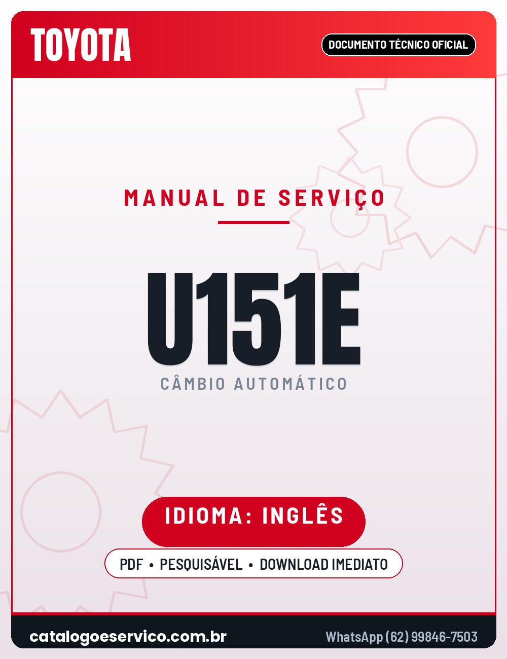 Capa - Manual de Reparação Toyota (Aisin) U151E / U151F