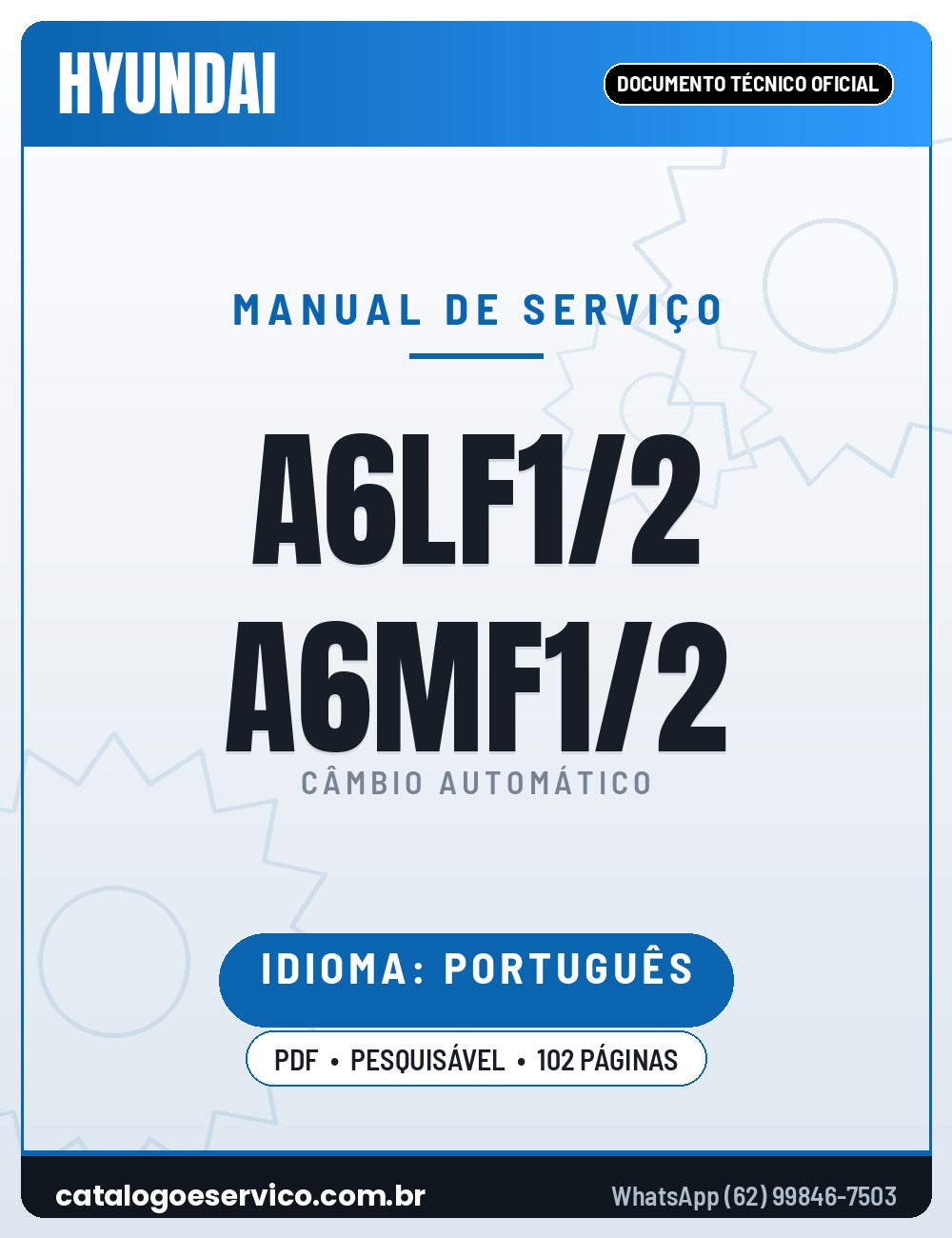 Manual de Serviço HYUNDAI A6LF1/2 A6MF1/2