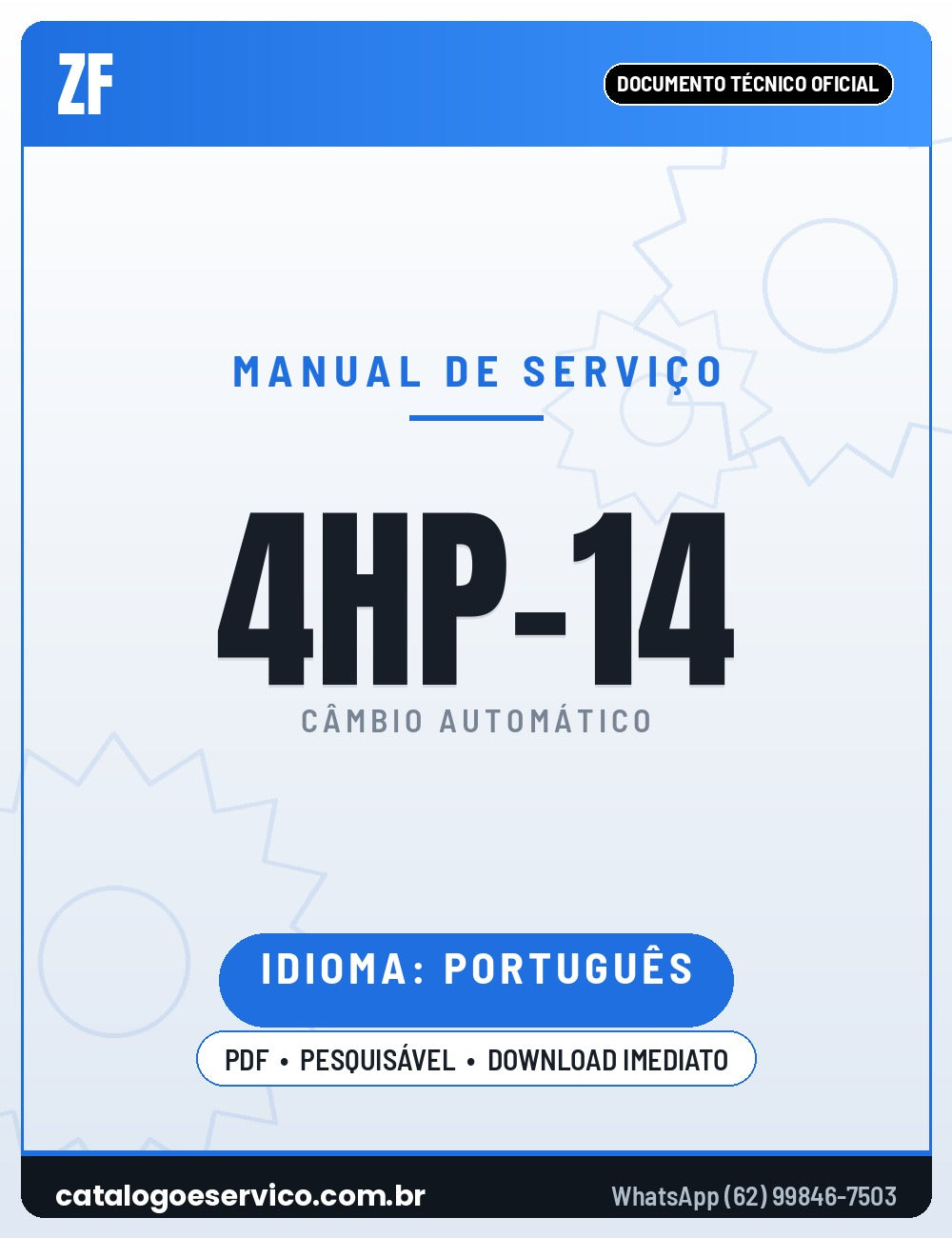 Capa — Manual de Reparação Câmbio Automático ZF 4HP14