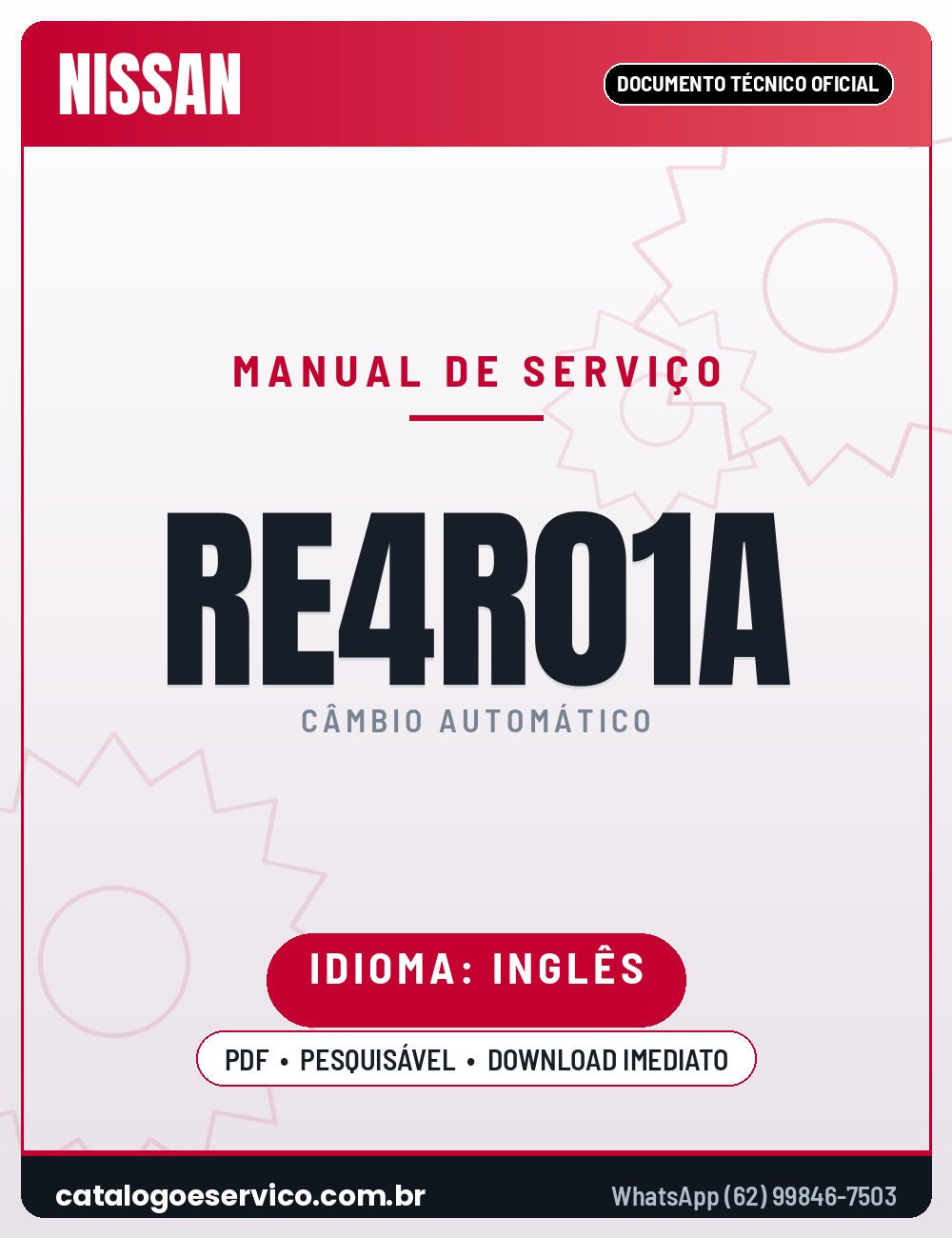Capa - Manual de Serviço Jatco RE4R01A