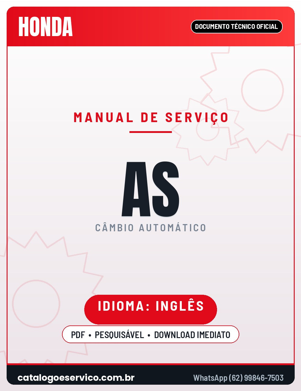 Manual de Serviço HONDA AS