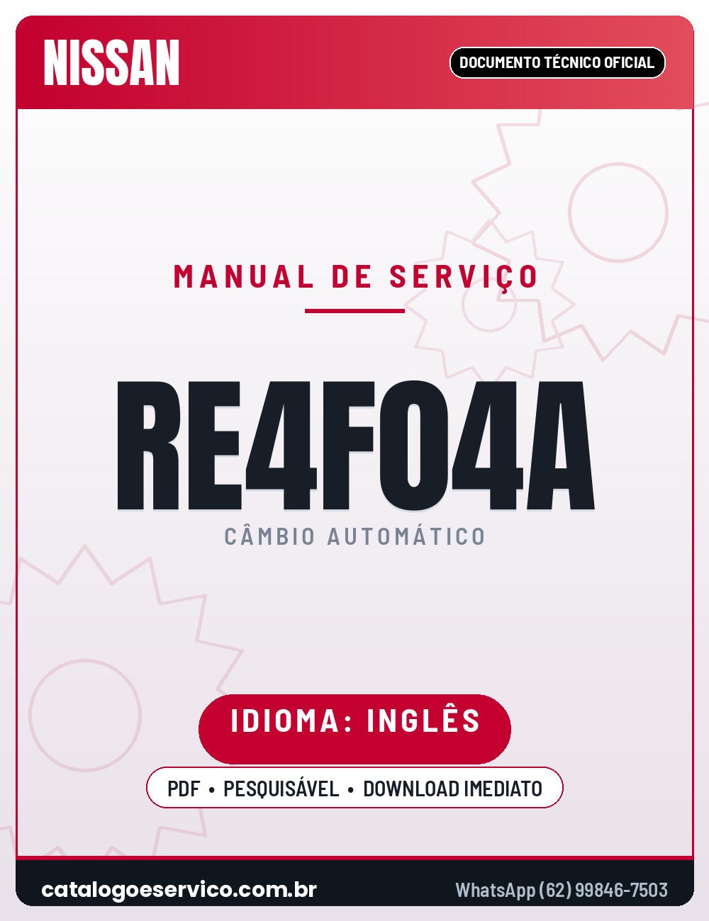 Capa - Manual de Reparação Jatco / Nissan RE4F04A
