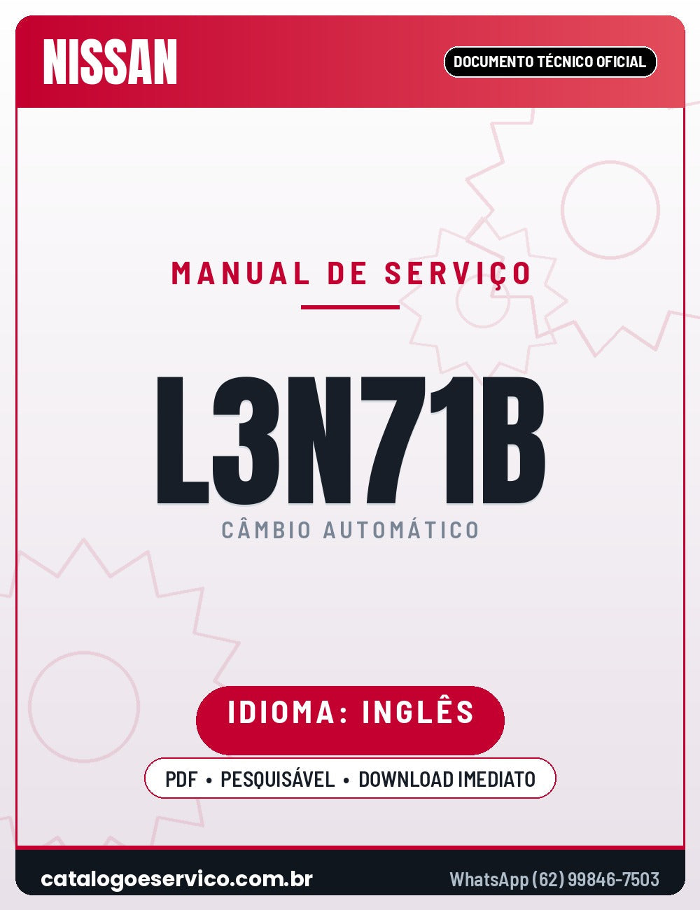 Capa - Manual de Serviço Jatco / Nissan L3N71B