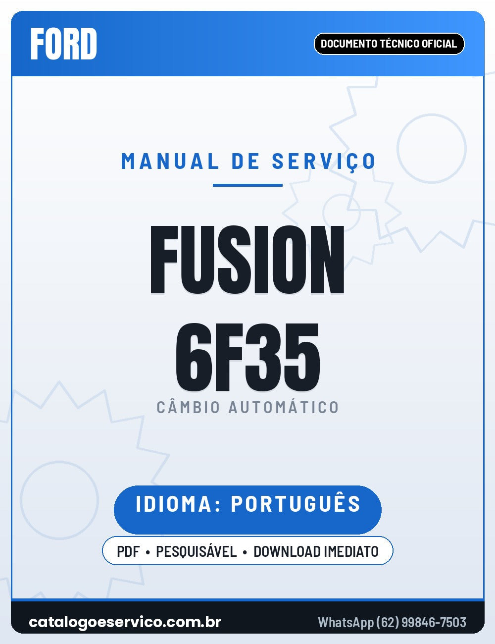 Capa - Manual de Reparação Ford 6F35