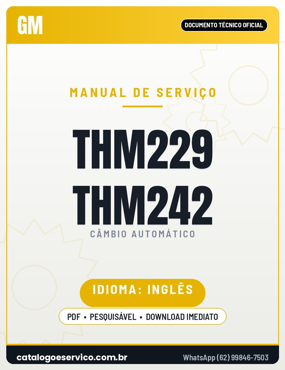 Manual de Serviço GM THM229 THM242