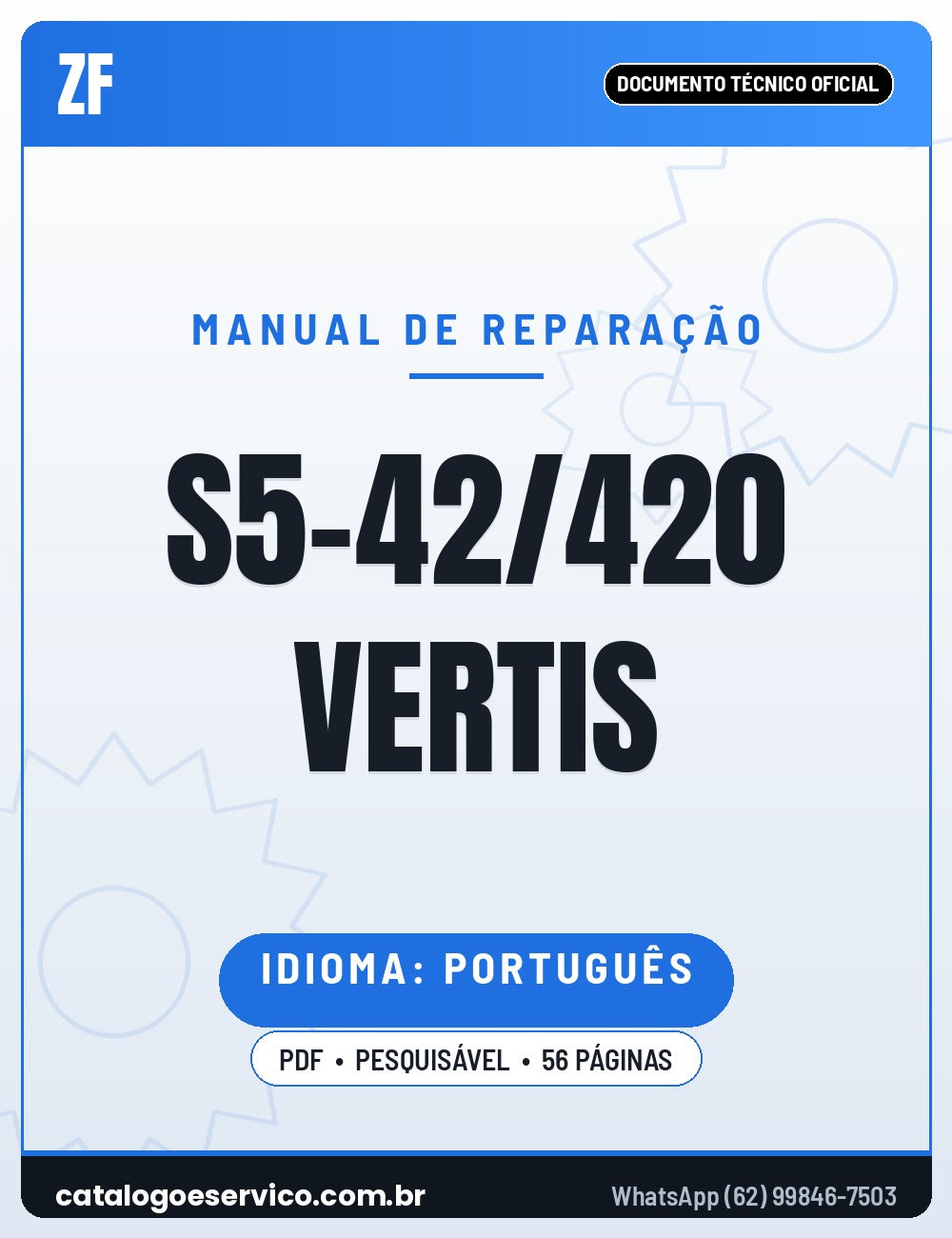 Capa — Manual de Reparação Caixa de Câmbio ZF S5-42 S5-420