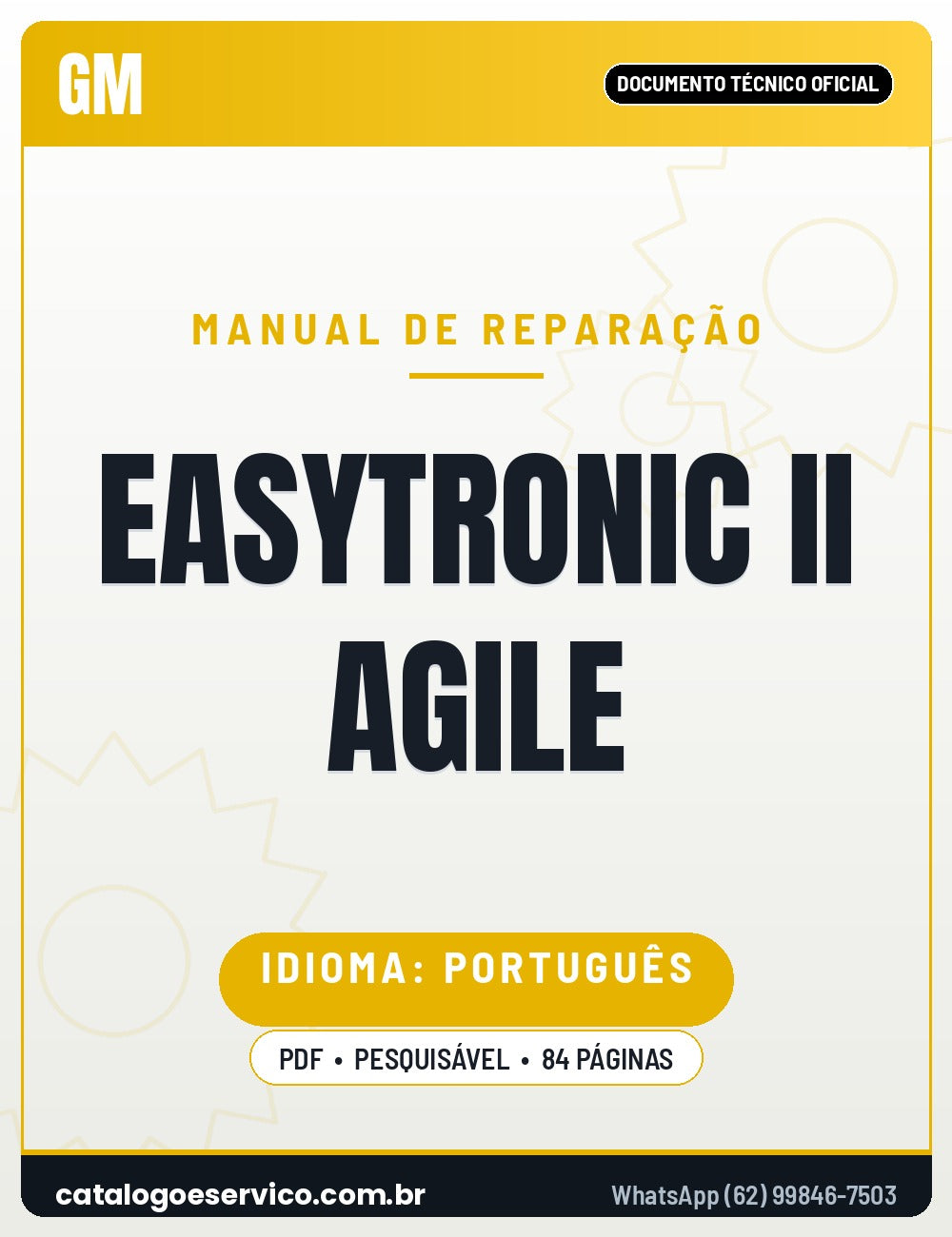 Capa — Manual de Reparação Câmbio Automatizado Chevrolet Easytronic II (MTA) Agile