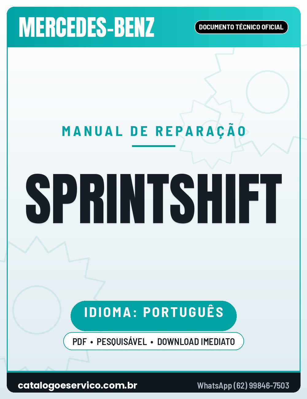 Capa — Manual de Serviço Câmbio Automatizado Mercedes-Benz SprintShift (SSG) 6 Marchas