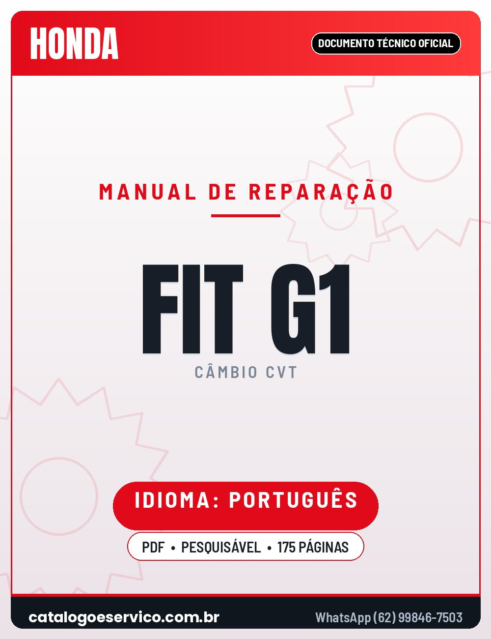 Capa - Manual de Reparação Honda CVT SWRA