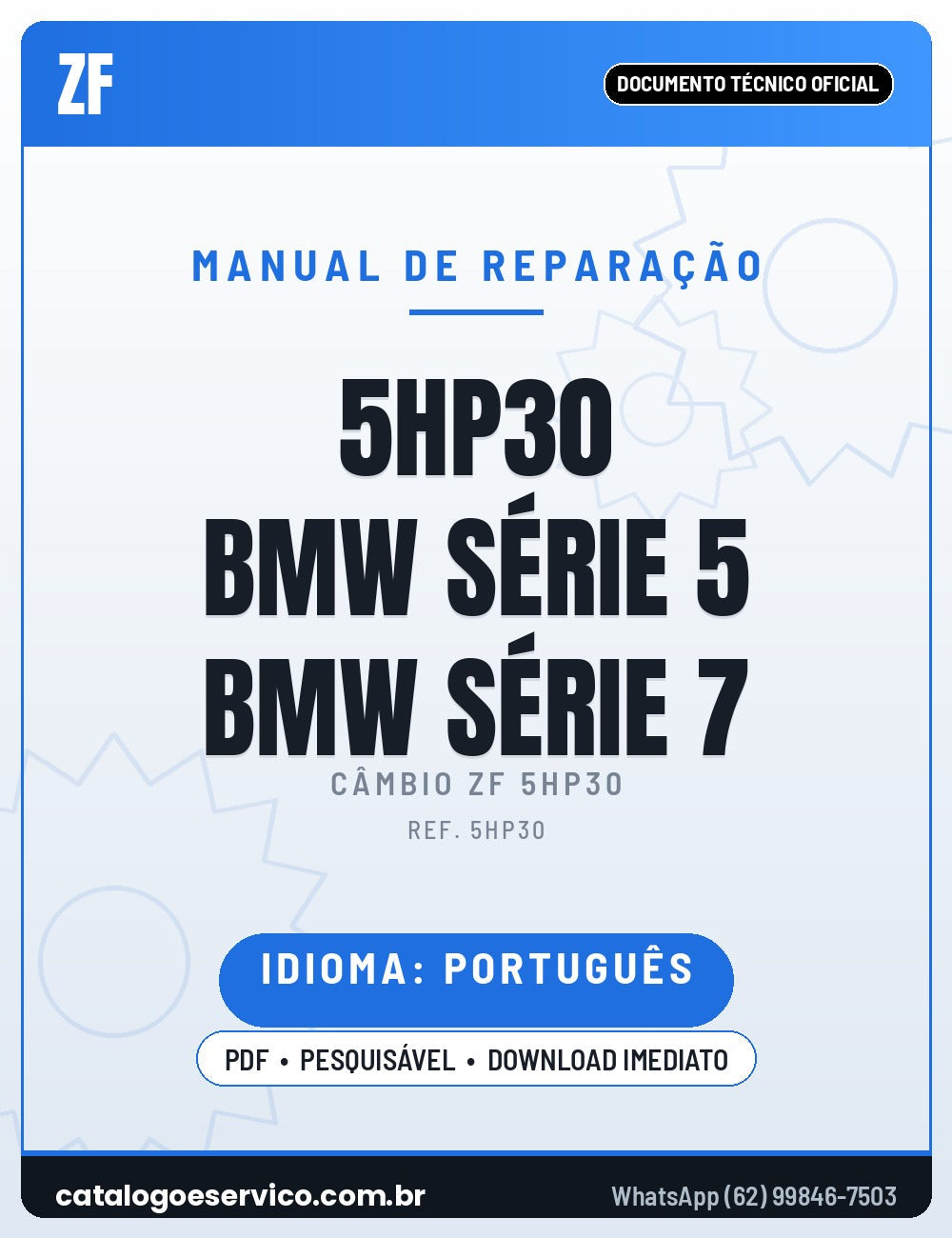 Capa - Manual de Reparação ZF ZF 5HP30